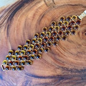 • CHICO'S • amber bubble clasp bracelet •